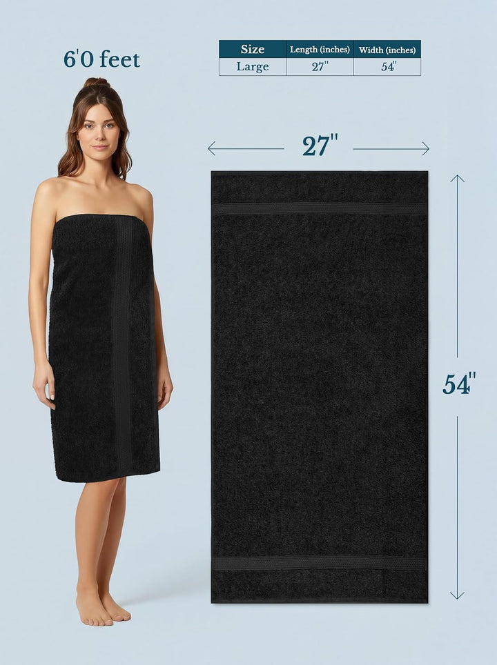 Utopia Towels - 4er-Pack Badetücher Set Premium 100% ringgesponnene Baumwolle 69 x 137 cm Handtücher
