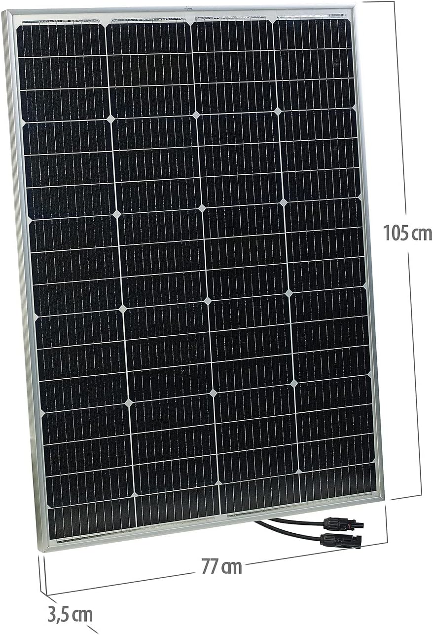 revolt Mobile Solarzelle: 4er-Set mobile monokristalline Solarpanels, 36 V, 150 W, MC4-komp. (Solarp