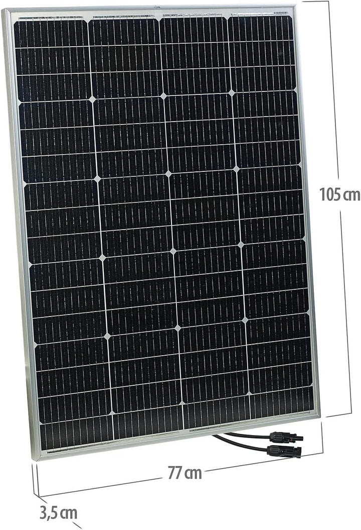 revolt Mobile Solarzelle: 4er-Set mobile monokristalline Solarpanels, 36 V, 150 W, MC4-komp. (Solarp