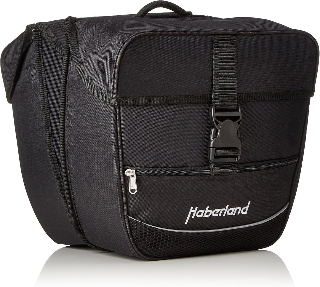 Haberland Fahrradtasche Doppeltasche Einsteiger-Serie Schwarz, Schwarz