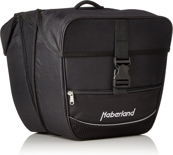 Haberland Fahrradtasche Doppeltasche Einsteiger-Serie Schwarz, Schwarz