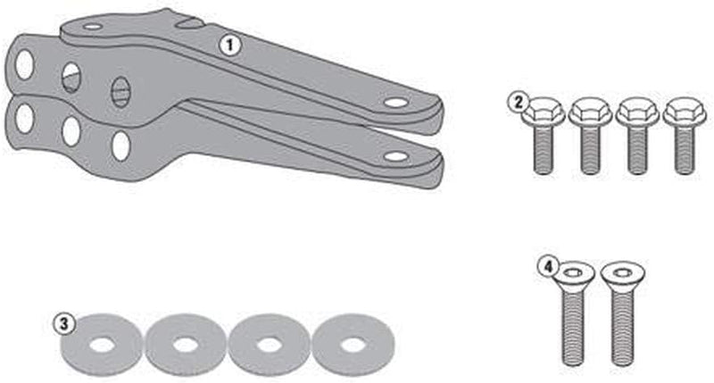 Givi SR4114 TopcaseTräger für Monolock und Monokey Topcase, Other