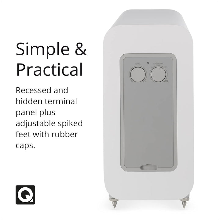 Q Acoustics 3060S Active Subwoofer (Satin White) satin weiss, satin weiss