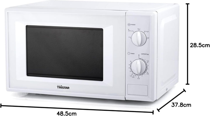 Tristar MW-2706 Mikrowelle, Plastic, weiss