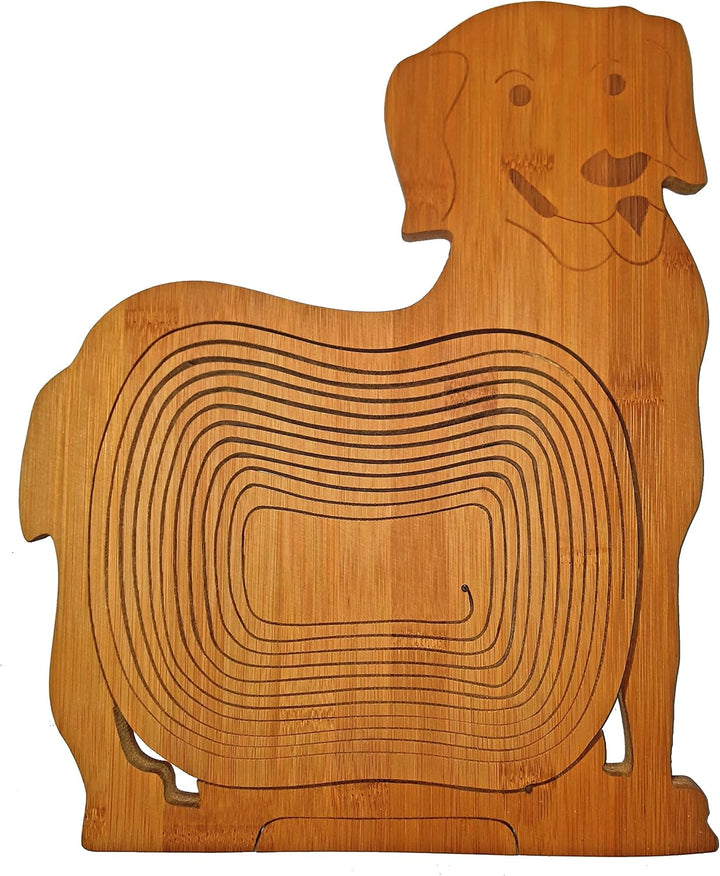 CleanPrince Hunde Obstkorb Schale Faltkorb 30 x 30 cm Klappkorb Holzkorb Korb Schale Obstkorb Dekosc