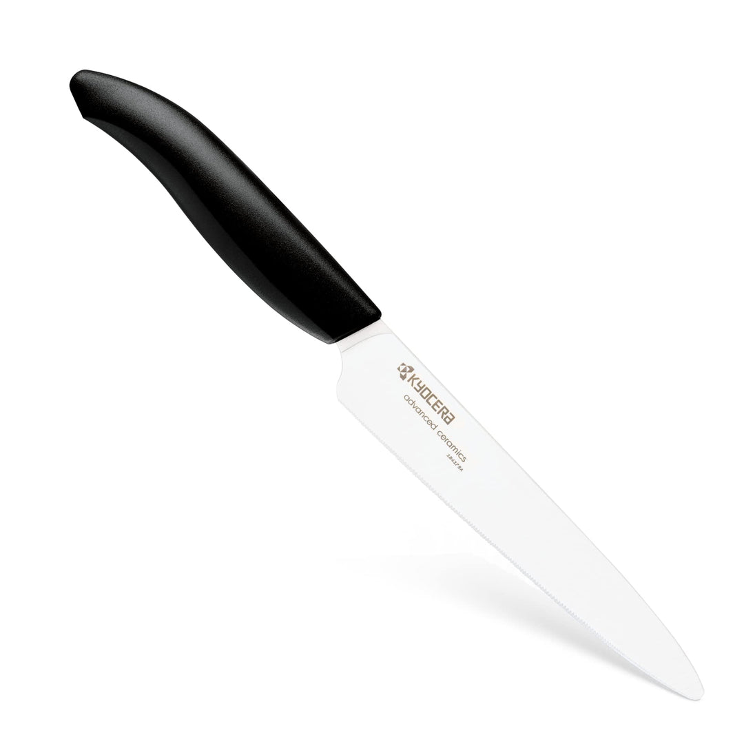 Kyocera FK125WHBKEU, Scuro, UNICA Mikrogerändeltes Obst und Gemüse 13 cm, Mikrogerändeltes Obst und