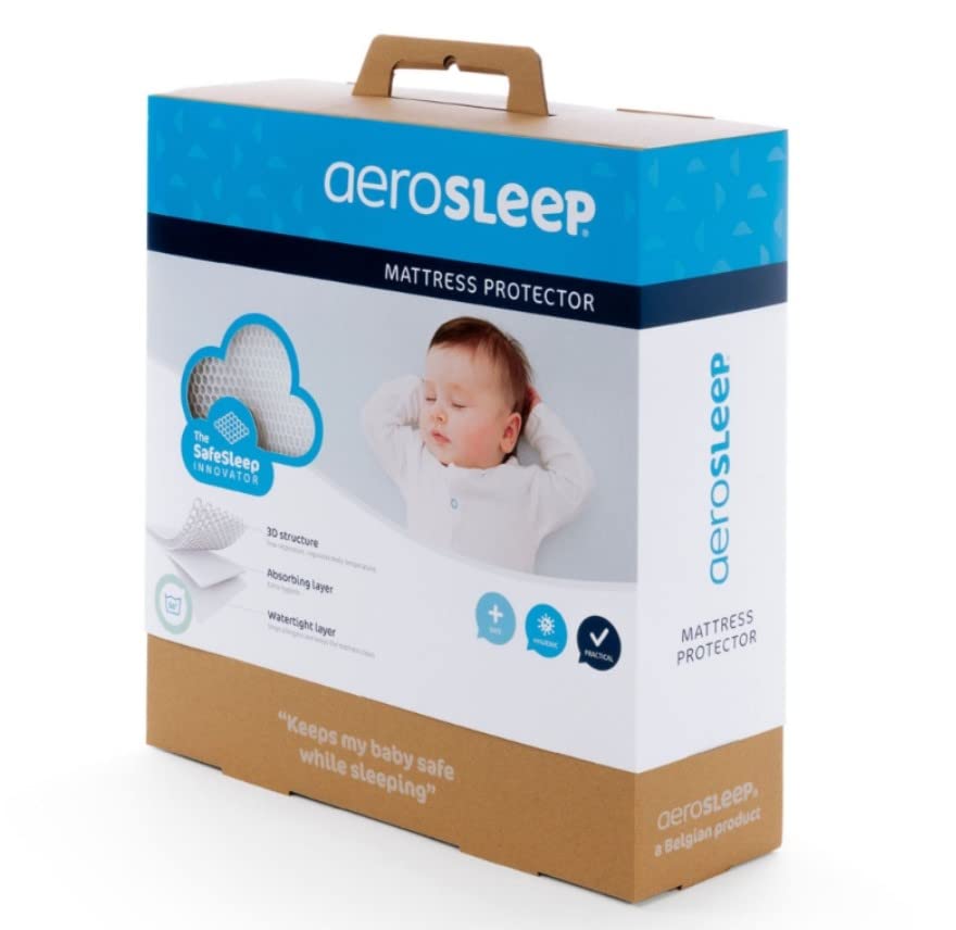 AeroSleep - SafeSleep 3D-Matratzenschoner - Matratzenschutz für Kinder und Baby Matratzen - Wiege -