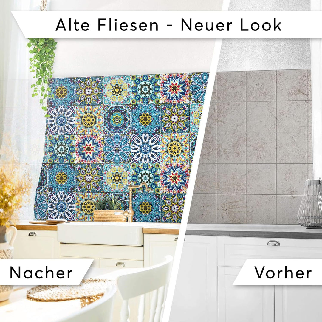 CREATISTO Mosaik Klebefliesen Stickerfliesen Fliesenfolie - Hochwertige Aufkleber Sticker für Fliese