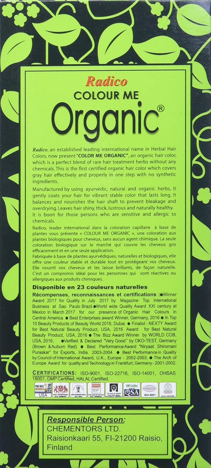 Radico Colour Me Organic Pflanzenhaarfarbe Karamell-Blond (bio, vegan, Naturkosmetik) KaramellBl hel