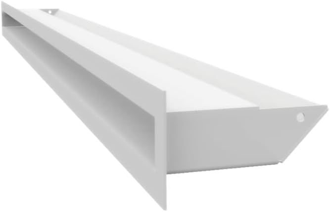 Kratki Lüftungsgitter 45S | 60x800x96,5 mm | weiss