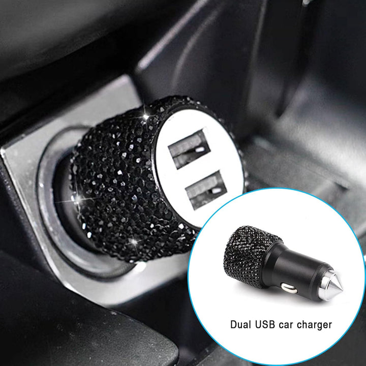 20 Stück Bling Auto Zubehör Innenraum Frauen Glitzer, Bling Autozubehör Bling Car Accessories Brille