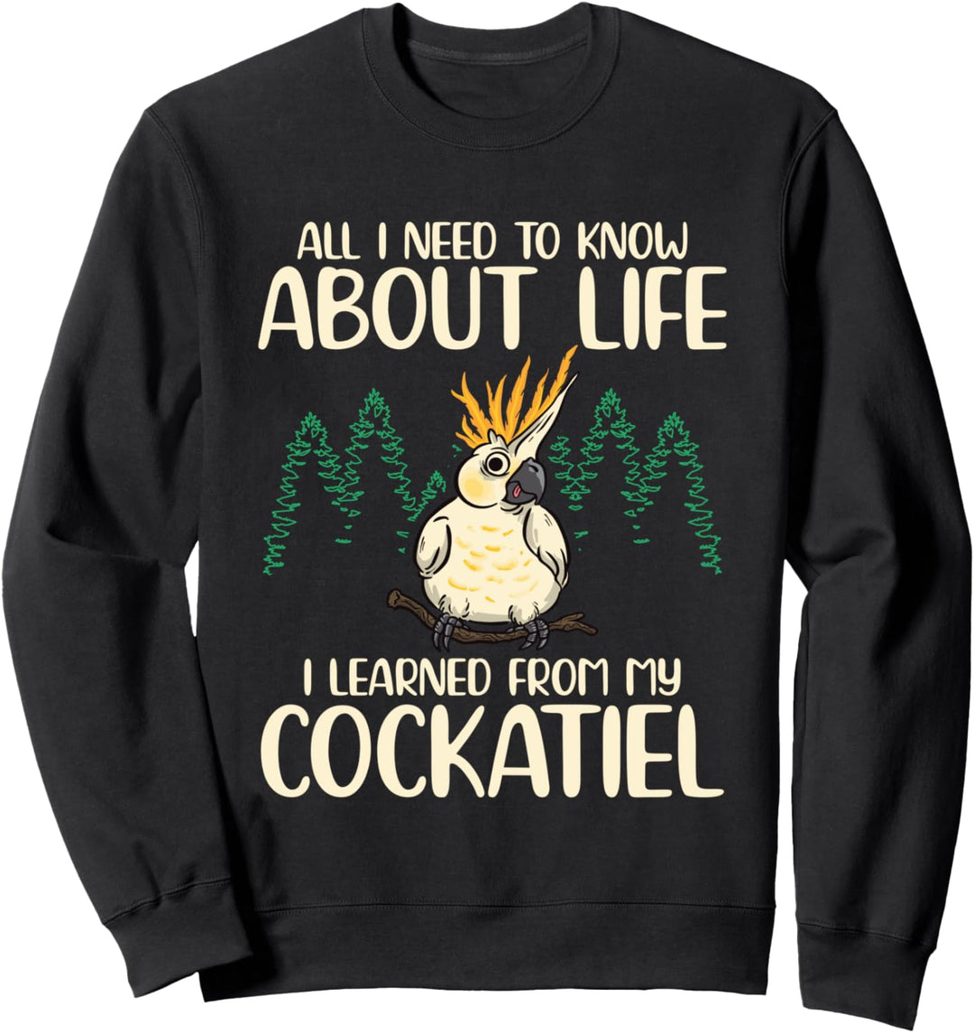 Nymphensittiche Vogel Papagei Gekrächze Sweatshirt