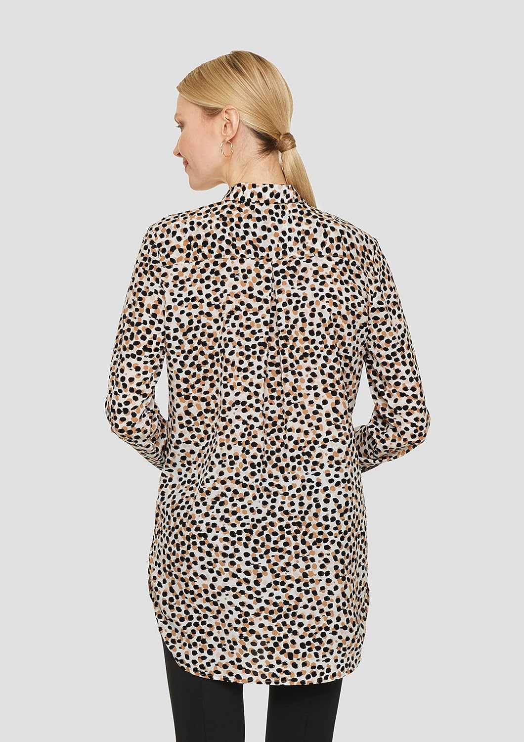 comma Damen Bluse 36 Mehrfarbig (Leo Dots Print 01b6), 36 Mehrfarbig (Leo Dots Print 01b6)