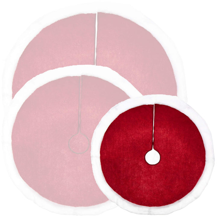 COM-FOUR® Premium Weihnachtsbaumdecke zum Schutz vor Tannennadeln - runde Christbaumdecke für den Li