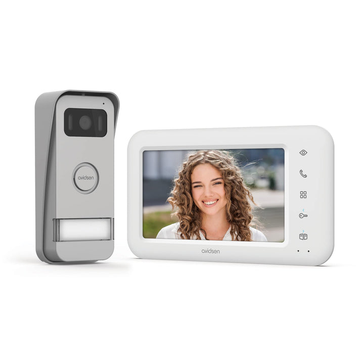 Elia Avidsen Video-Türsprechanlage, Farbe 7 Zoll, LCD, 2 Drähte, umweltfreundlich, Türöffnungssteuer