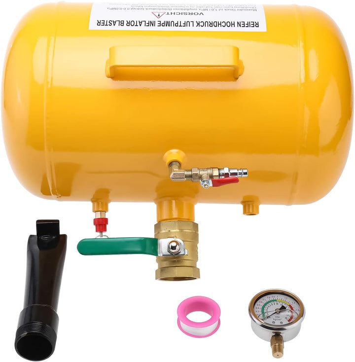 BOOMSTART 20L Reifenfüller Reifen Booster, Reifen Schockfüller Airbooster Reifen Befüllhilfe für LKW