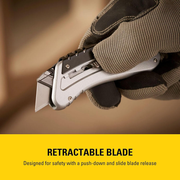 STANLEY Sportmesser Quickslide (145 mm Länge, kompaktes Messer für Beruf & Freizeit, Metallkorpus fü