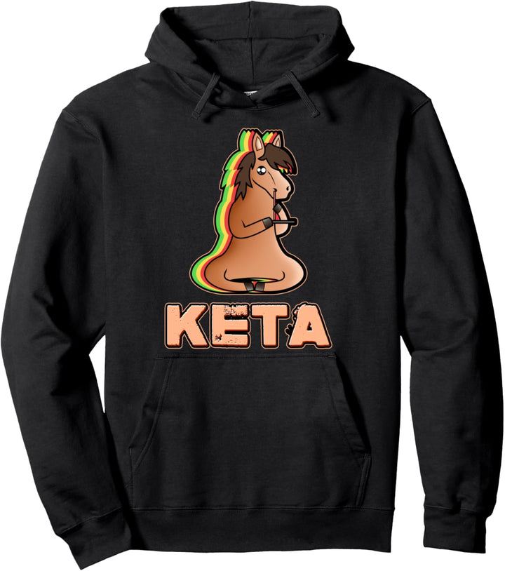 Hardtekk und Tekkno Hardcore Gabber Hardtekk Einhorn Keta Pullover Hoodie