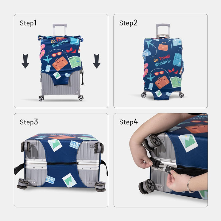OrgaWise Kofferhülle Luggage Cover Gepäck Cover Gepäckabdeckung for Travel Luggage Schutzhülle Koffe