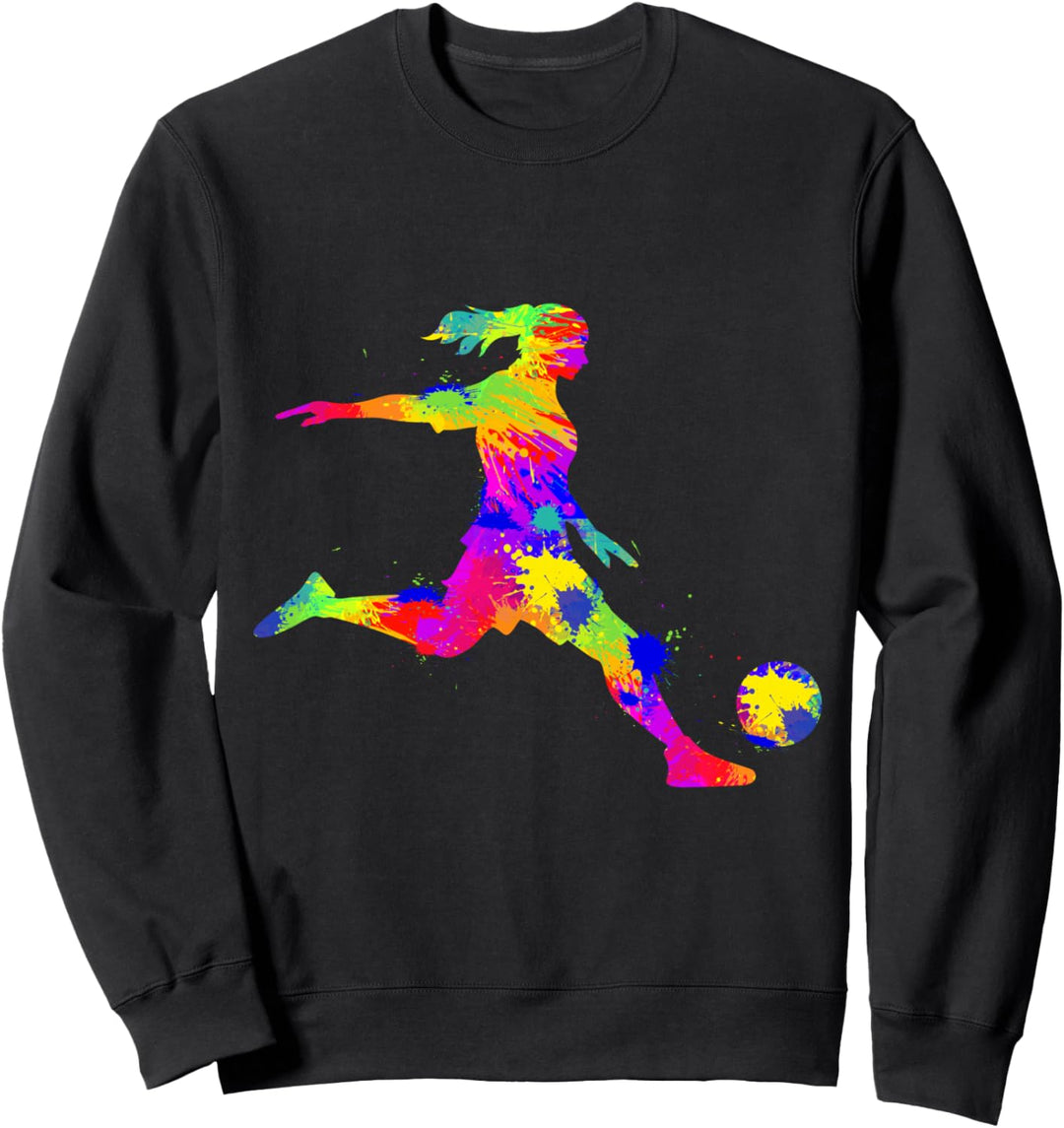 Fussball Fussballerin Mädchen Frauen Damen Sweatshirt