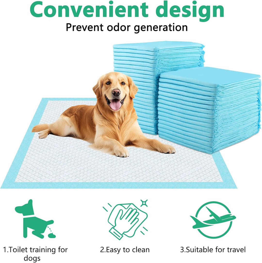 60X60 cm PIPI Matten für Hunde, 100 Stück Trainingspads für Welpen, Puppy Pads Verfügen über EIN Sec