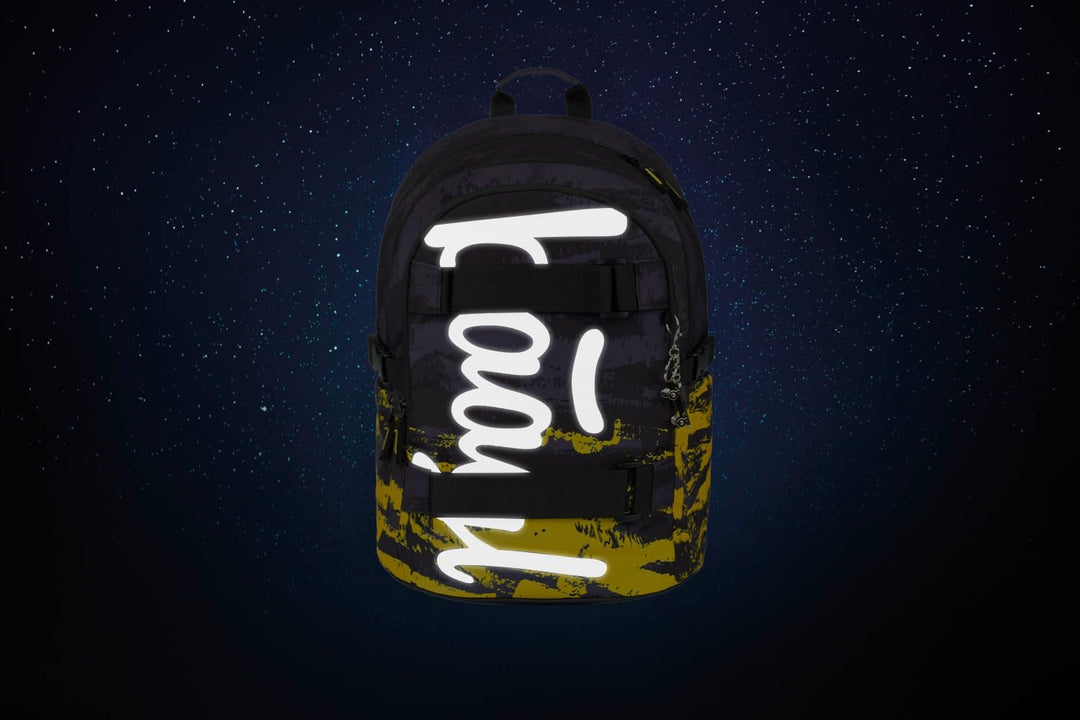 Baagl Schulrucksack für Jungen Mädchen Teenager - Skateboard Rucksack - Kinderrucksack mit Laptopfac