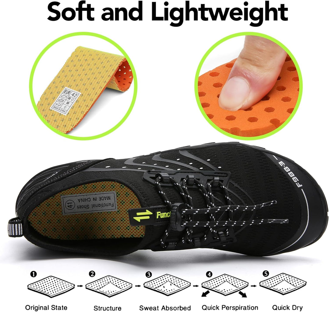 SAGUARO Badeschuhe Strandschuhe Aquaschuhe Wasserschuhe Surfschuhe Schwimmschuhe für Damen Herren Ki