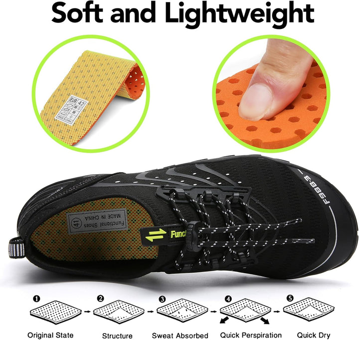 SAGUARO Badeschuhe Strandschuhe Aquaschuhe Wasserschuhe Surfschuhe Schwimmschuhe für Damen Herren Ki