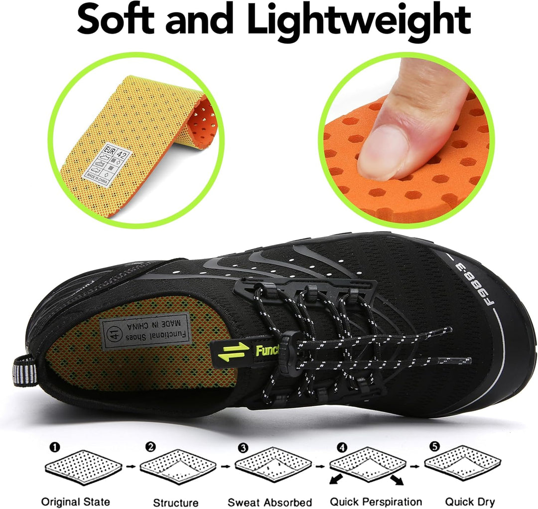 SAGUARO Badeschuhe Strandschuhe Aquaschuhe Wasserschuhe Surfschuhe Schwimmschuhe für Damen Herren Ki