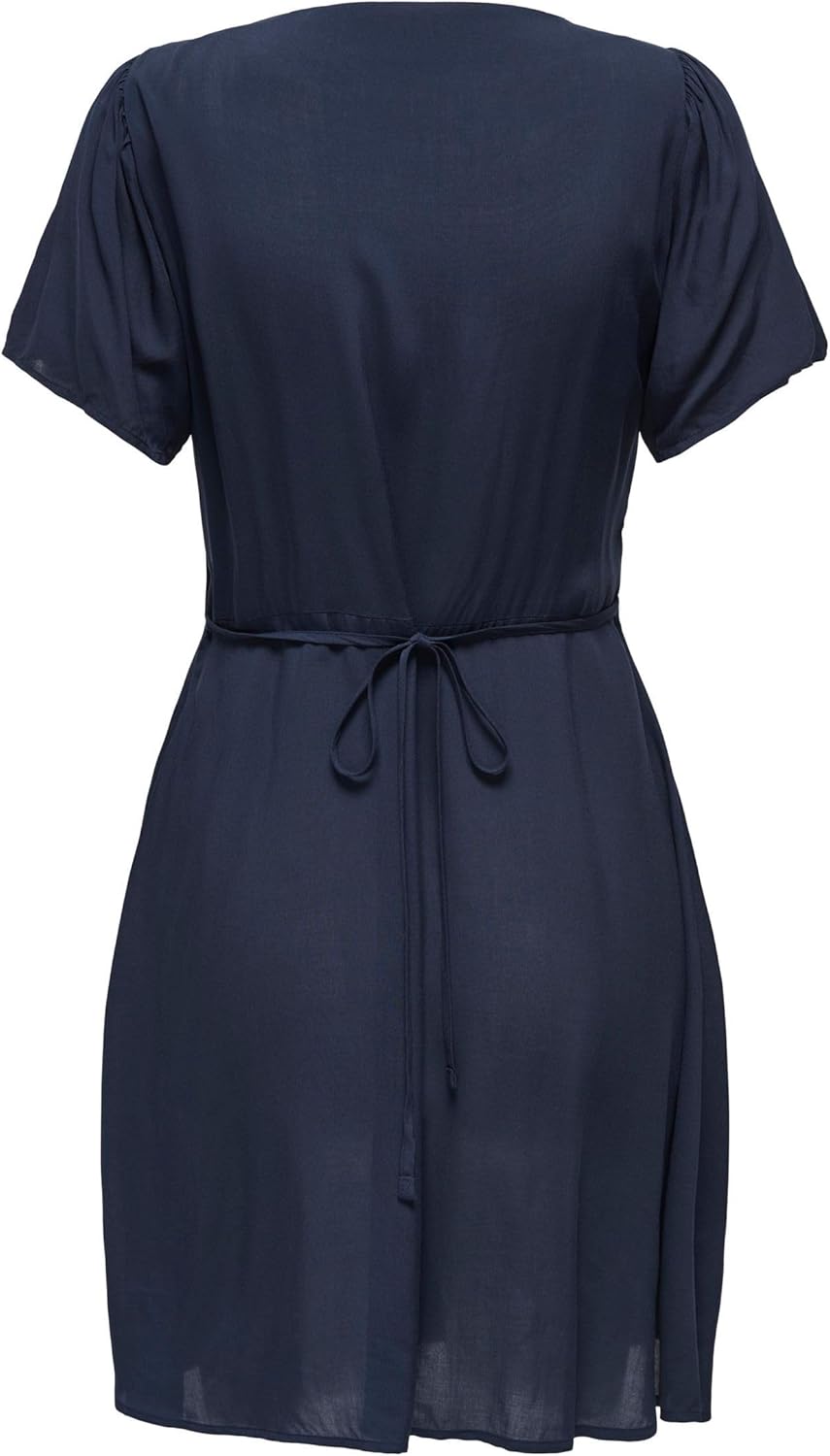 ONLY Damen Viskose Sommer-Kleid Onlnova Life Lucy mit Blumenmuster S Night Sky 1, S Night Sky 1