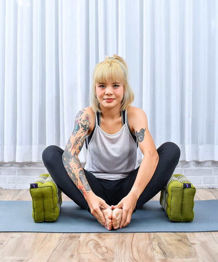 Leewadee Meditationskissen Yogakissen Yoga Block Yoga Zubehör Yoga Klotz Yoga Kissen Ökologisches Na