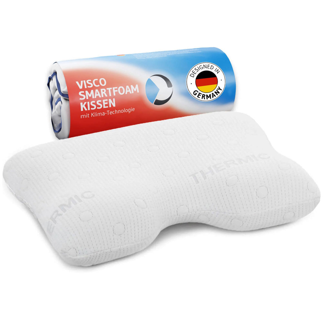 Seitenschläferkissen GIANFAR | Orthopädisches Nacken-Stützkissen | Ultrafresh Memory-Foam gegen Nack