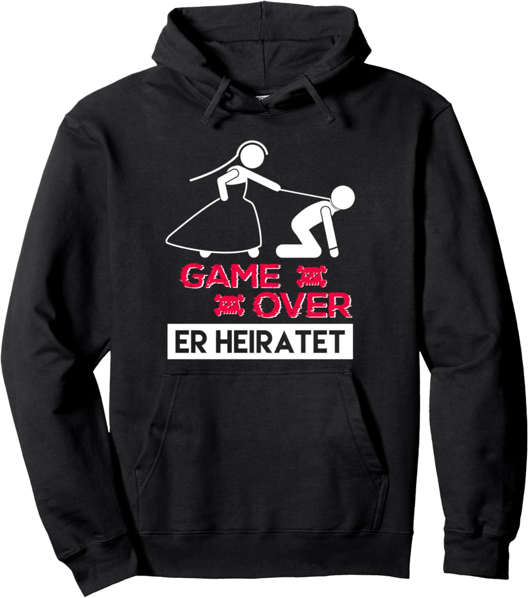 Game over Er heiratet Ich heirate Groom Trauzeuge Ring Pullover Hoodie