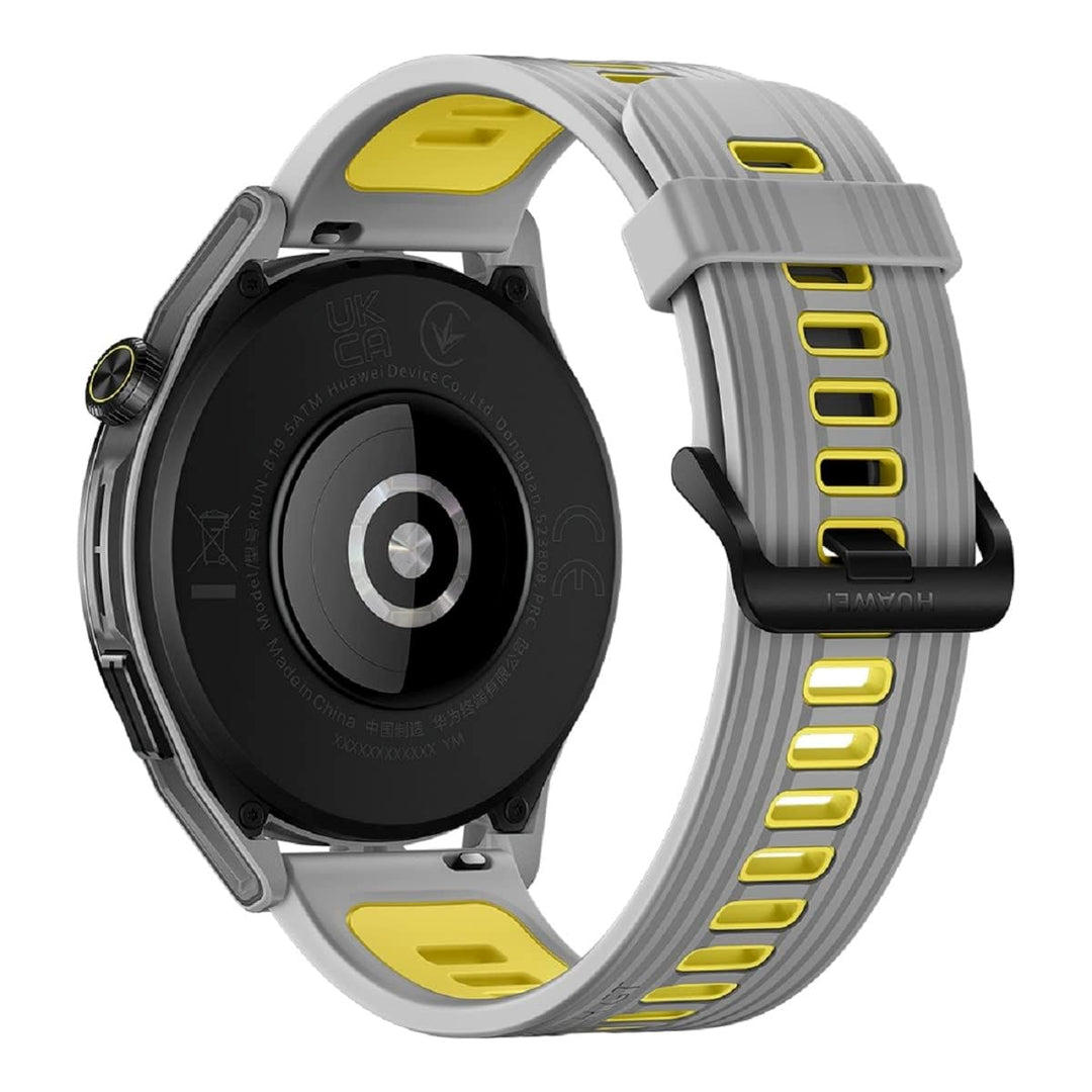 HUAWEI Watch GT Runner Smartwatch, grau, 46mm; Armband: Grau/Gelb, Silikon 55028114