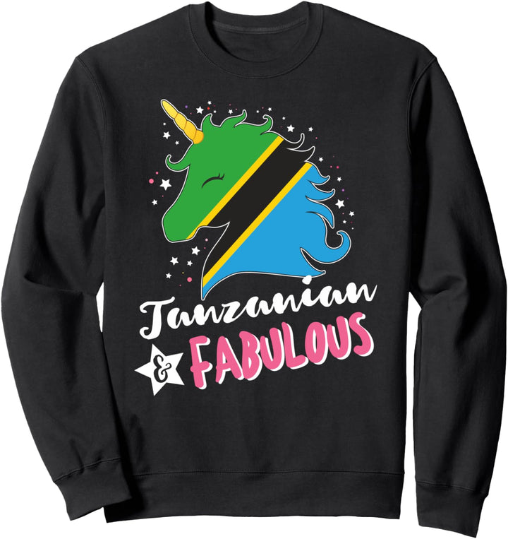 Tansanisches Einhorn Tansania Flagge Sweatshirt
