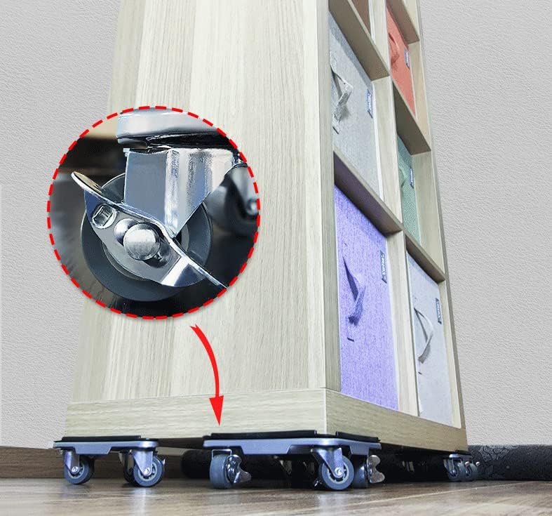 BYM Möbel Transportroller Set, Tragkraft 1200 KG, Möbeltransport Set mit Möbelroller, Umzugshelfer m