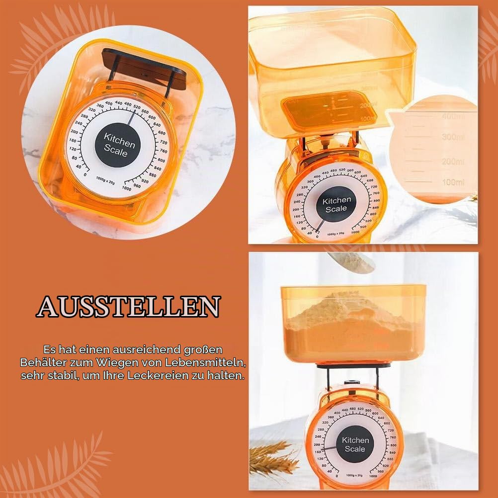HEMOTON Küchenwaage Mechanical Kitchen Scale Kochen Kochwaage Gramm Waage Lebensmittelwaage Aus Kuns