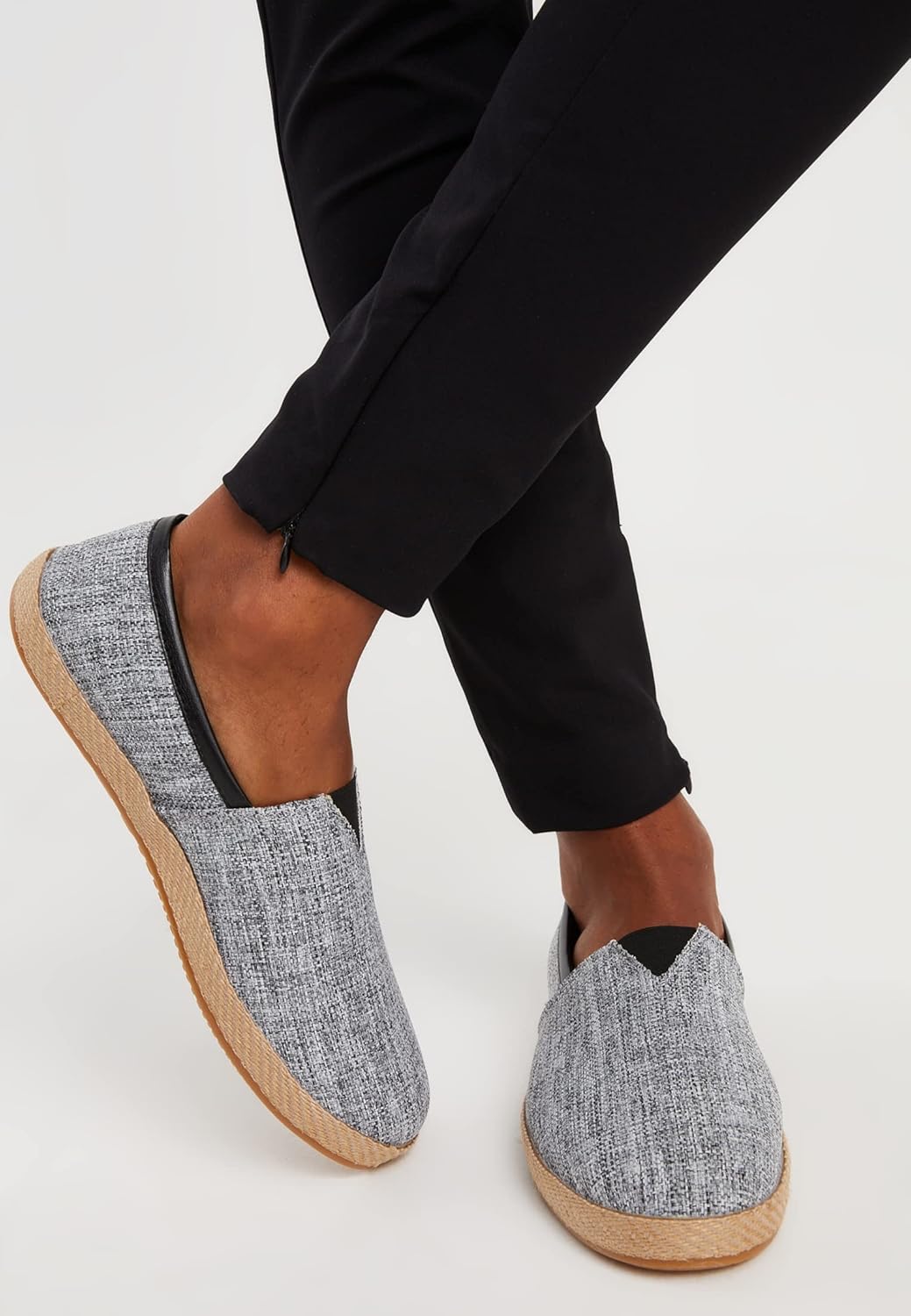 Leif Nelson Herren Espadrilles Schuhe weisse Freizeitschuhe Sommer Männer Sommerschuhe Jungen Slippe