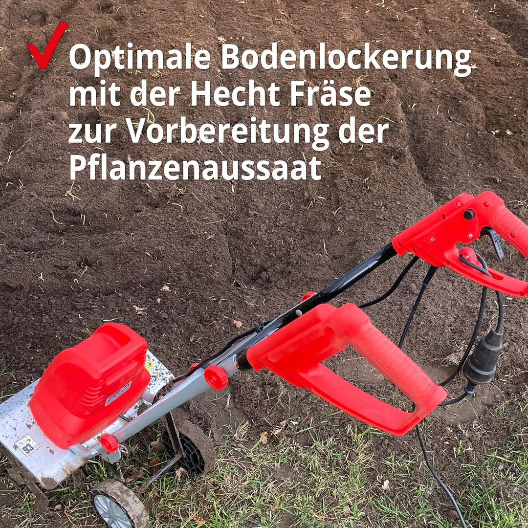 Elektro Bodenhacke (NEU) für effektive Bodenbearbeitung – 1500 Watt – 24 Messer – elektrische Garten