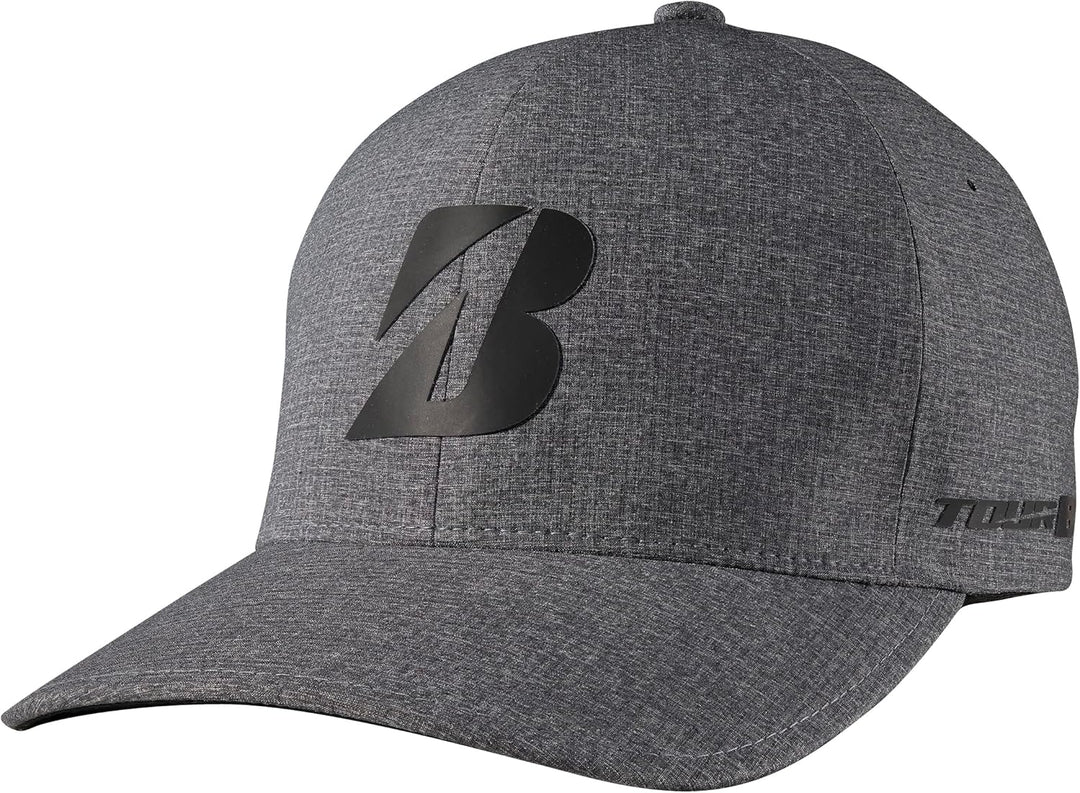 Bridgestone Golf Unisex Tour B Delta Fitted Cap Baseballkappe S Melange Blue, S Melange Blue