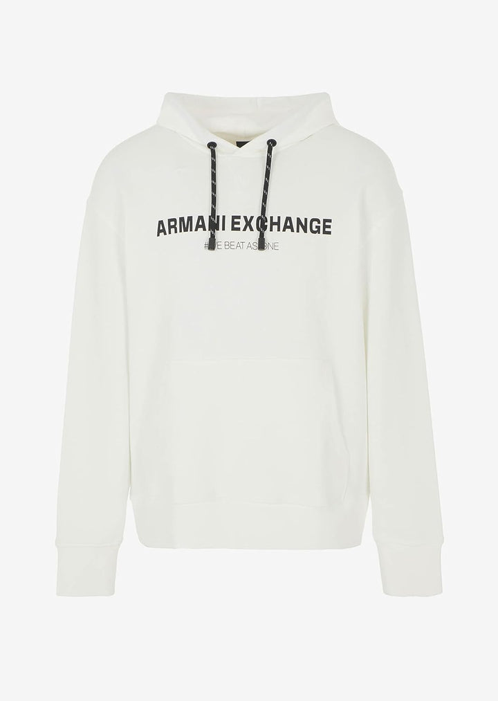 Armani Exchange Herren Limited Edition We Beat As One Capsule Cotton French Terry Hoodie Hooded Swea