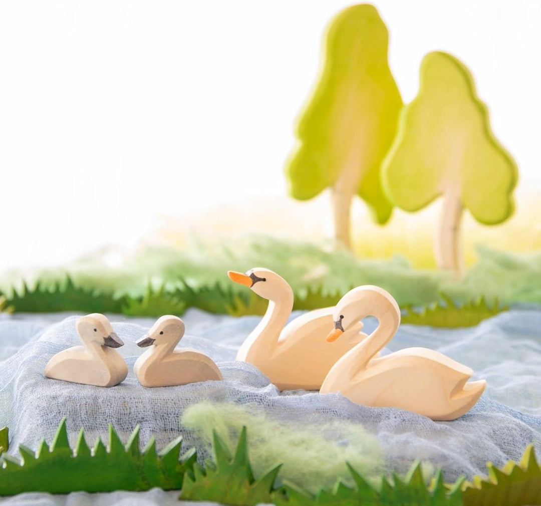 Ostheimer - 15901 - Schwan, Holz, Handarbeit, 7,9cm x 6cm x 2,5cm