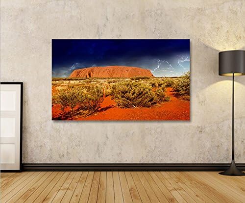 islandburner Bild Bilder auf Leinwand Ayers Rock V2 Australien 1p XXL Poster Leinwandbild Wandbild D