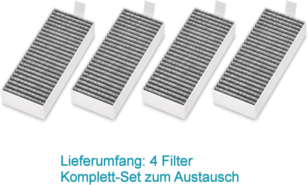 4 Aktivkohlefilter Ersatz für Bosch Kochfeld Filter HEZ9VRCR1, HEZ9VRCR0