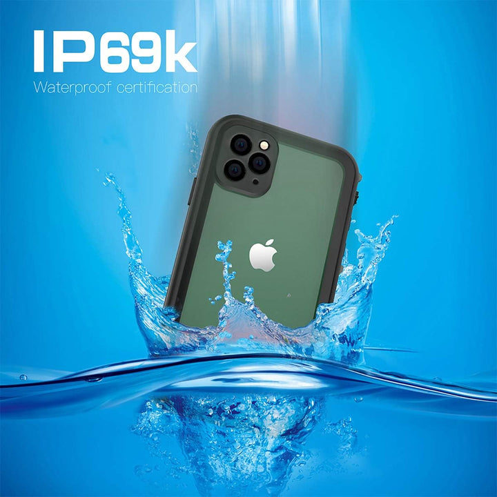 AICase wasserdichte Schutzhülle für Apple iPhone 11 Pro Max, IP68-zertifiziert, 360 °, wasserdicht,