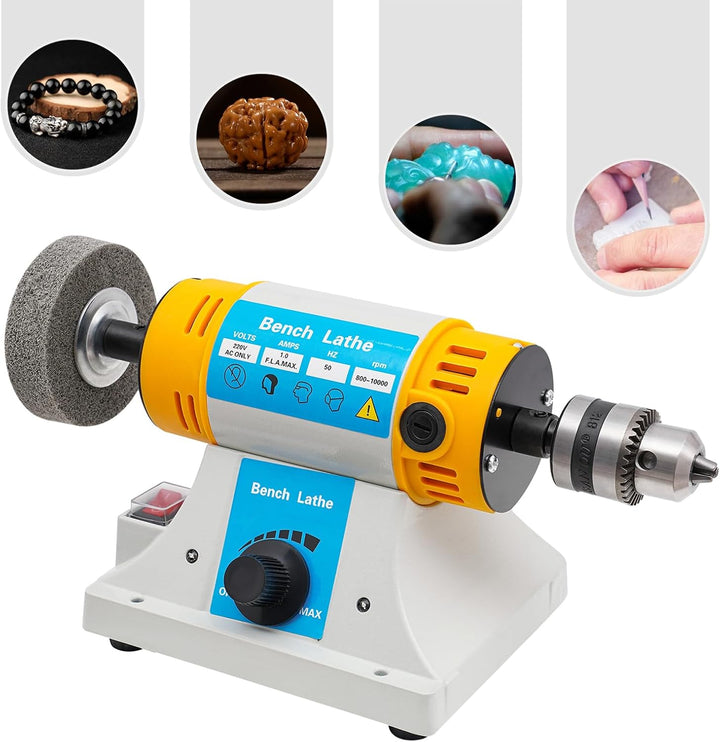 Tisch Poliermaschine mit Zubehör, 350W Multifunktionelle Tischpoliermaschine, 220V Schmuckpoliermasc