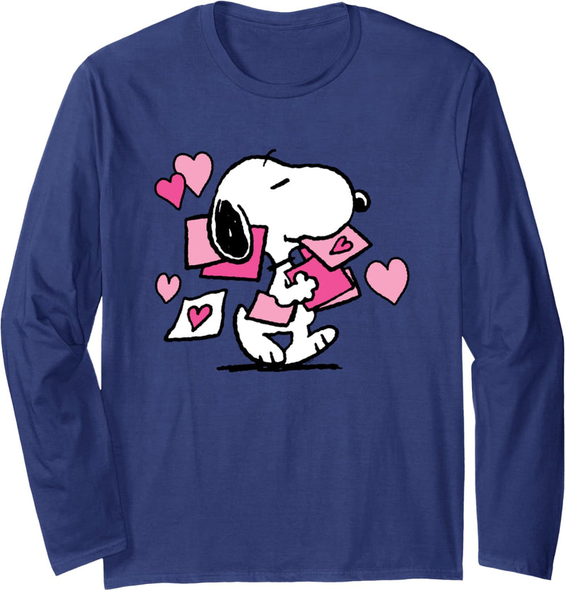 Peanuts Snoopy Valentinsbrief Langarmshirt