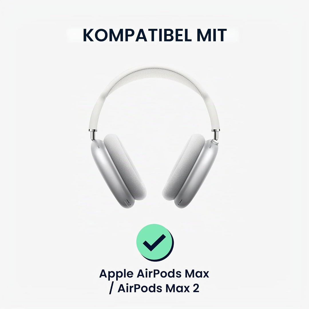 kwmobile 2X Ohr Polster für Apple AirPods Max/AirPods Max 2 Ohrpolster - Ersatz Ohrpolster - Kopfhör
