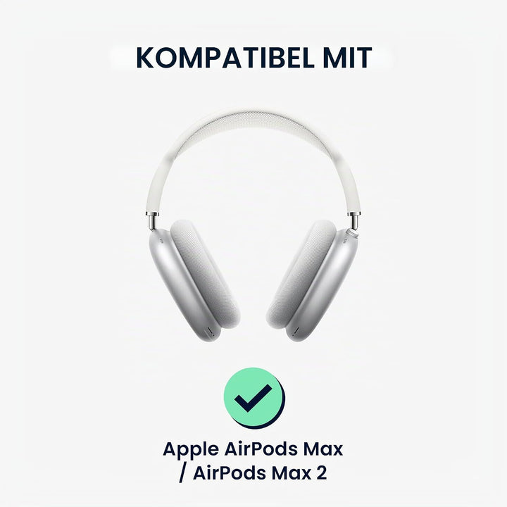 kwmobile 2X Ohr Polster für Apple AirPods Max/AirPods Max 2 Ohrpolster - Ersatz Ohrpolster - Kopfhör