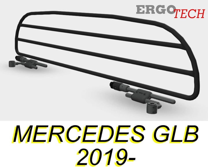 ERGOTECH Trenngitter Hundegitter für Mercedes GLB, RDA65HBG-S, für Hunde und Gepäck